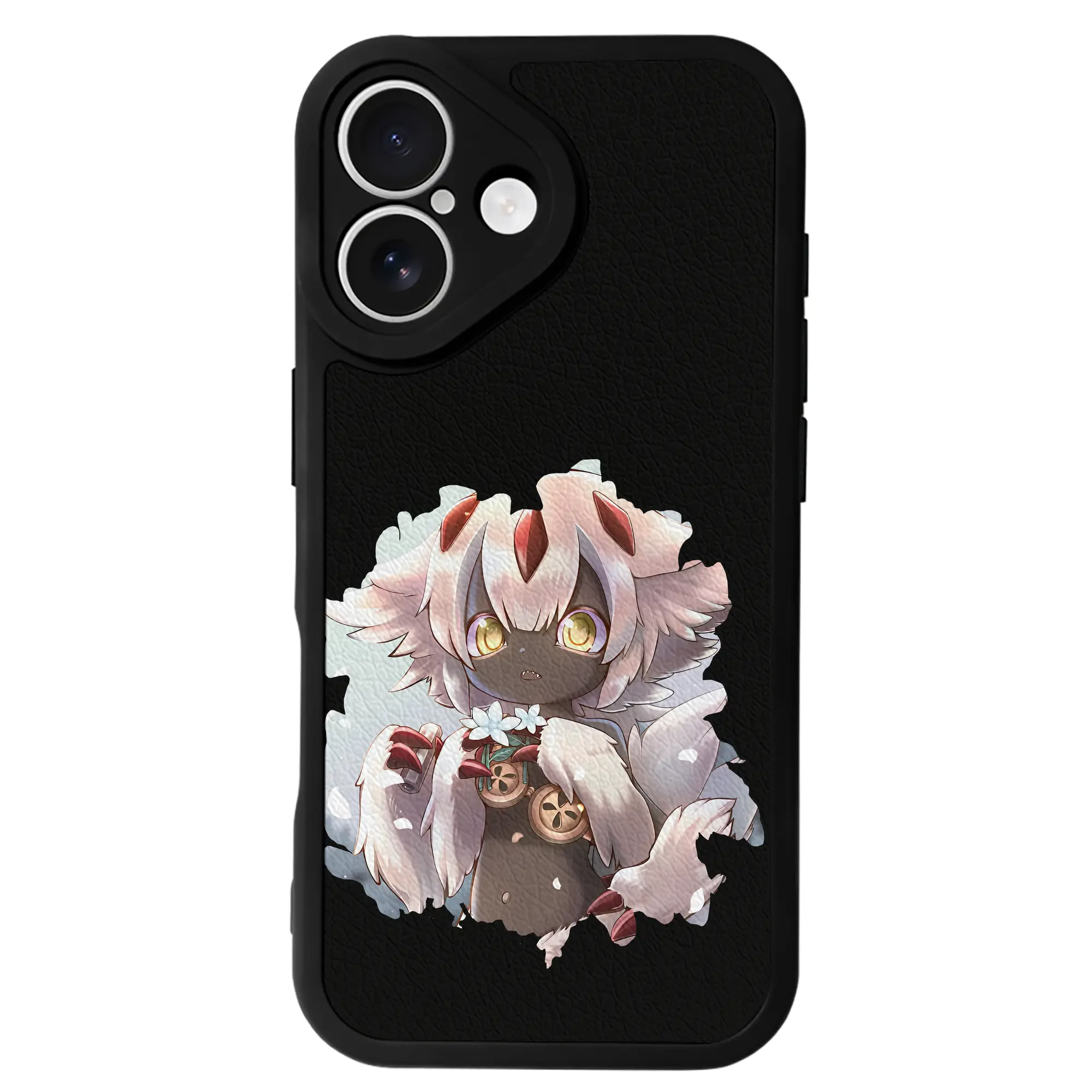 メイドインアビス グッズ,ファプタ - IPhone 16シリーズ対応 ・ シリコンスマホケース ・ レザー調 ・ 高精度フィット ・ 耐衝撃 ・ ワイヤレス充電対応 ・ 精密カット